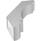 Ekena Millwork 5 1/2-in. W x 22-in. D x 34-in. H Olympic Architectural Grade PVC Knee Brace BRCP055X22X34OLY - alternate 3
